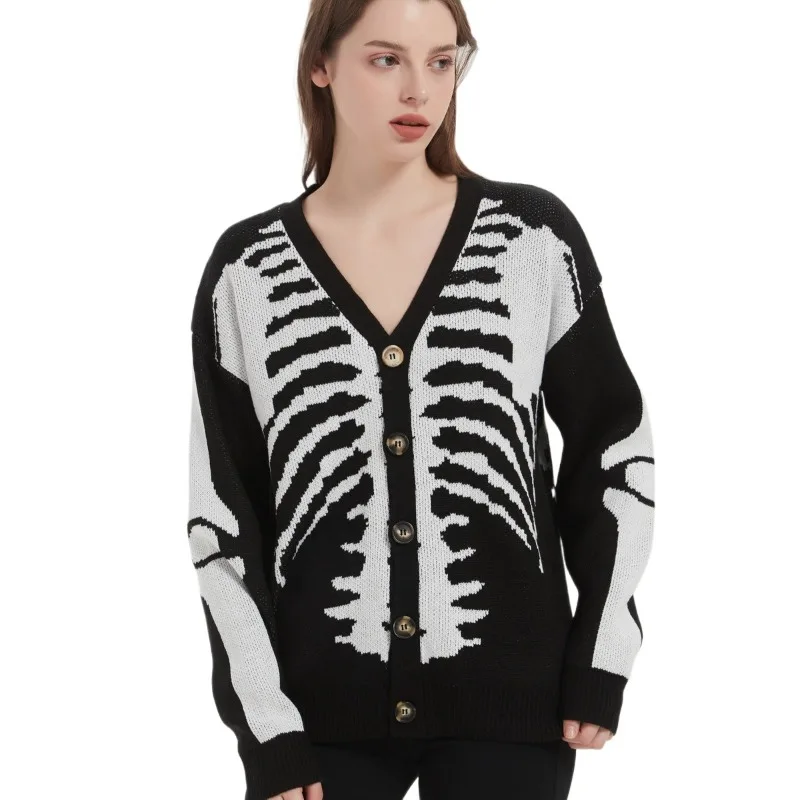 Skeleton Chic Cardigan