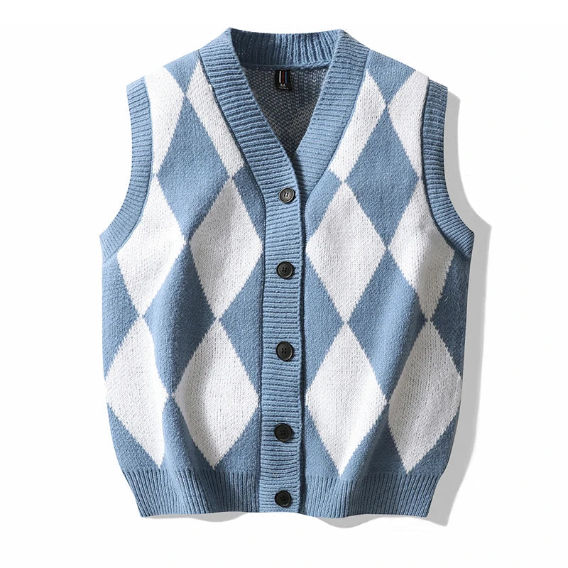 Oxford Argyle Wool Vest