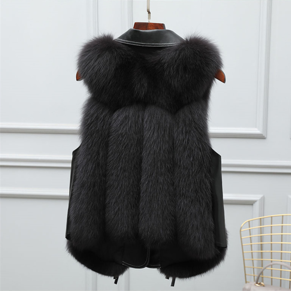 Athena Leather Fur Vest