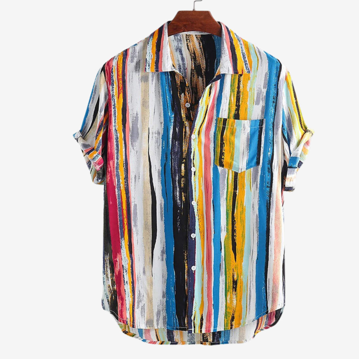 Abstract Artisan Print Shirt