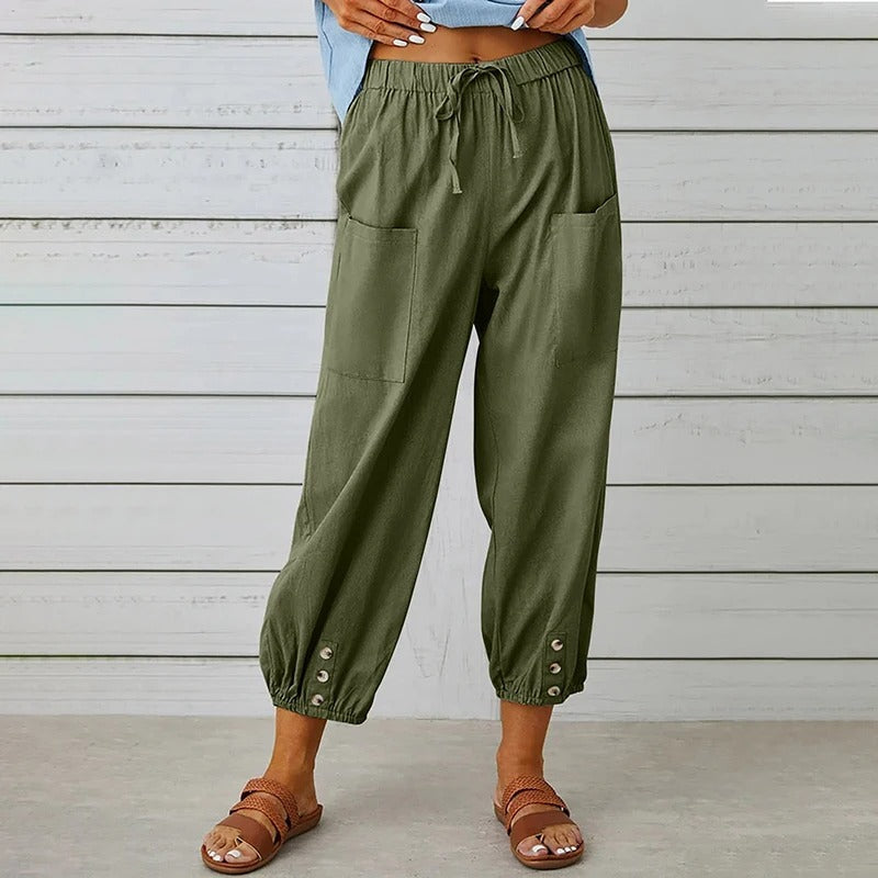 Capri Linen Pants