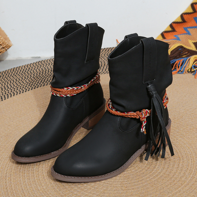 Dakota Tassel Ankle Boots