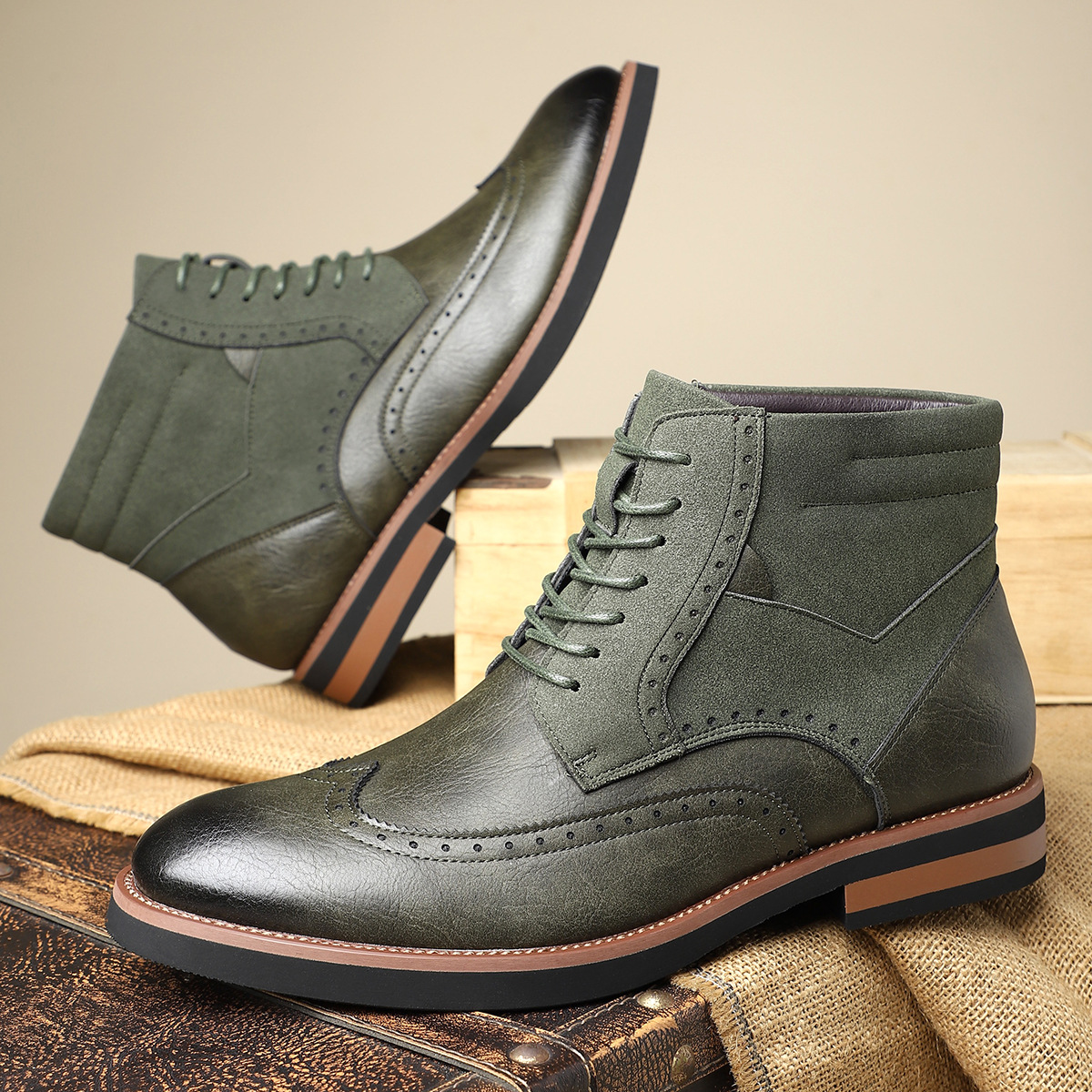 Heritage Wingtip Boots