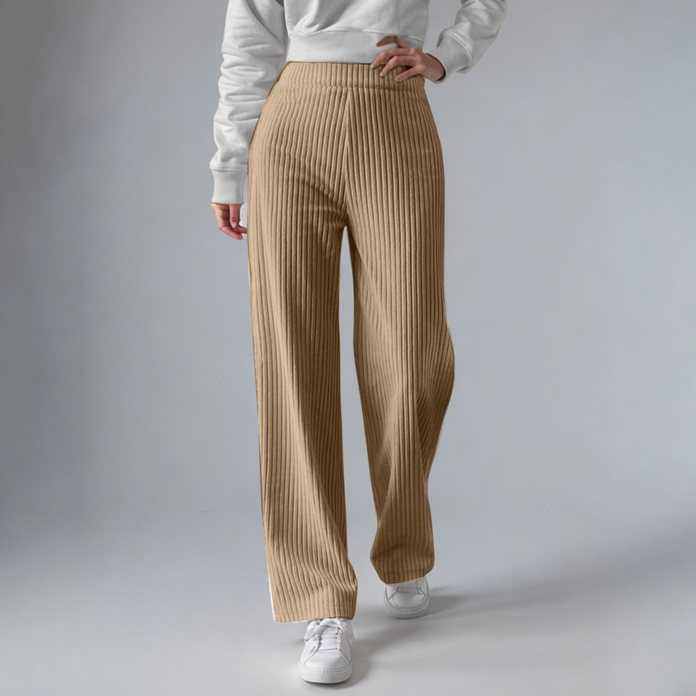 Everly Rib-Knit Sweatpants