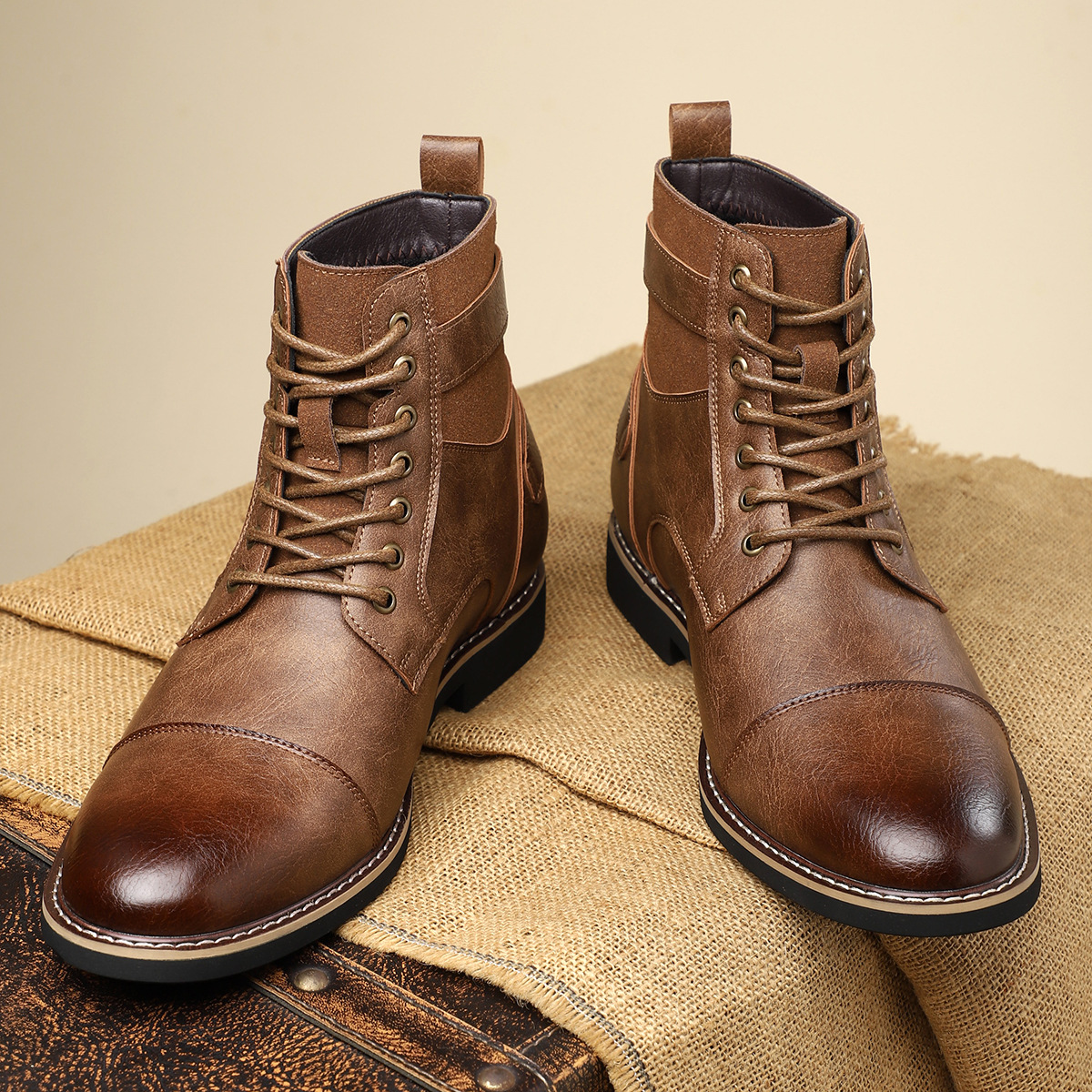 Heritage Leather Buckle Boots