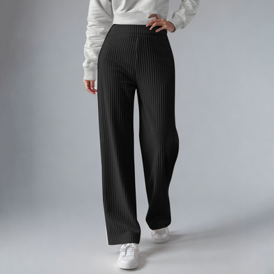 Everly Rib-Knit Sweatpants