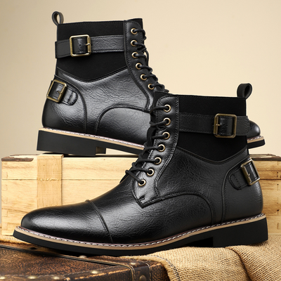 Heritage Leather Buckle Boots