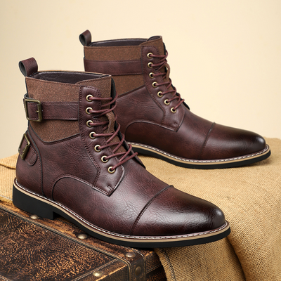 Heritage Leather Buckle Boots