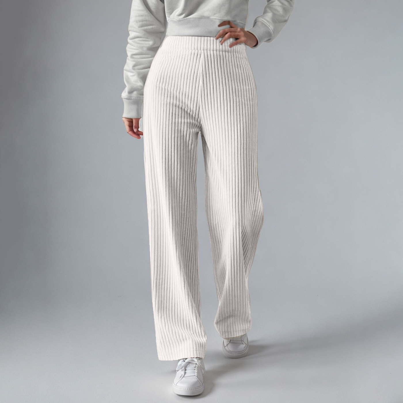 Everly Rib-Knit Sweatpants