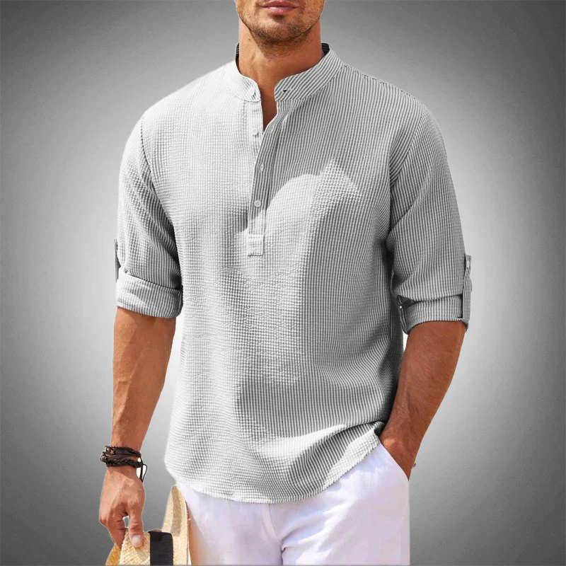 Bellagio Henley Linen Shirt