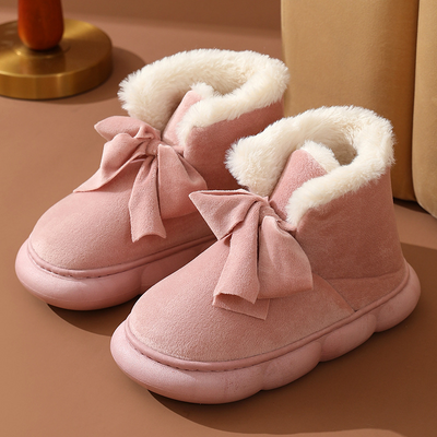 CozyBliss Bow Slippers