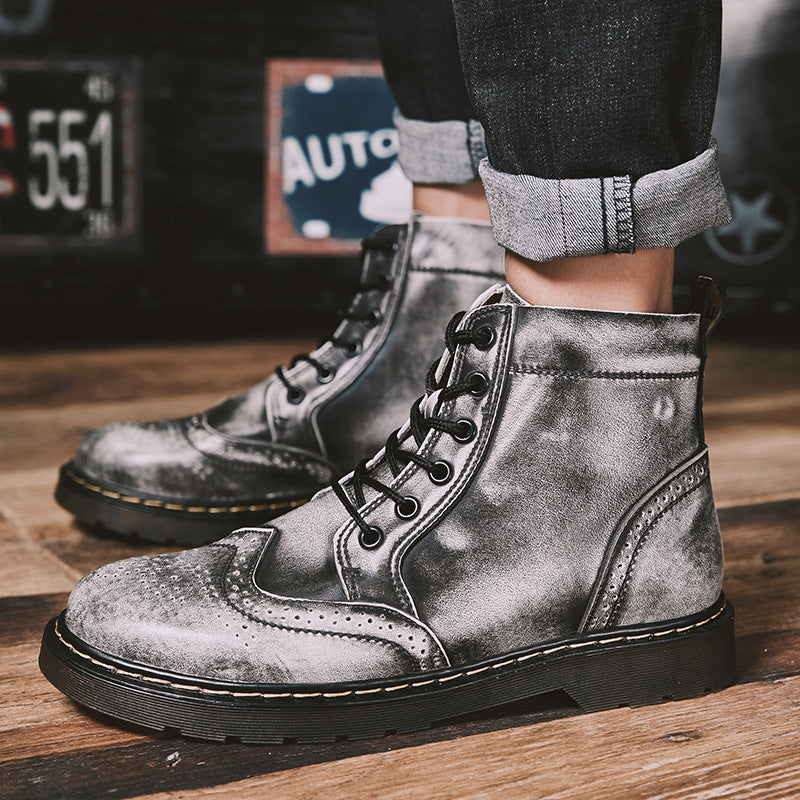 Apollo Leather Brogue Boots