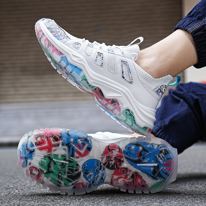 Hype Mosaic Graffiti Sneakers