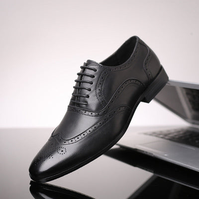 Oxford Leather Brogue Dress Shoes