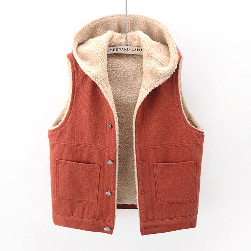 Harper Sherpa Denim Vest