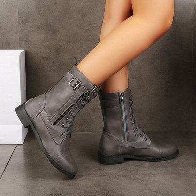 Rebel Lace Up Boots