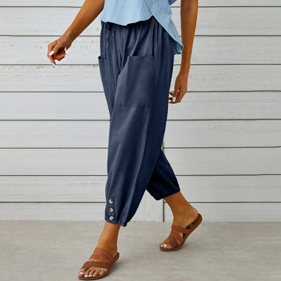 Capri Linen Pants