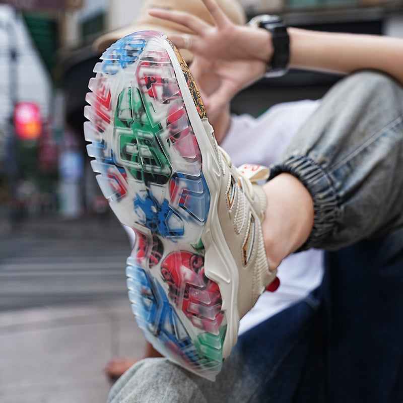 Hype Mosaic Graffiti Sneakers