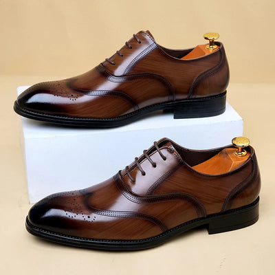 Lucas Leather Brogue Dress Shoes