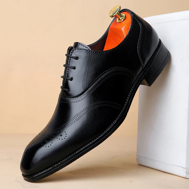 Lucas Leather Brogue Dress Shoes