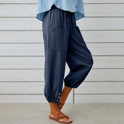 Capri Linen Pants