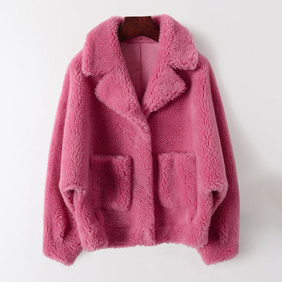 Amelia Rosette Shearling Coat