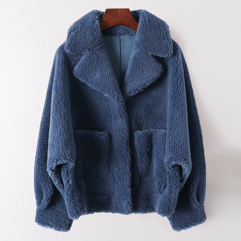 Amelia Rosette Shearling Coat