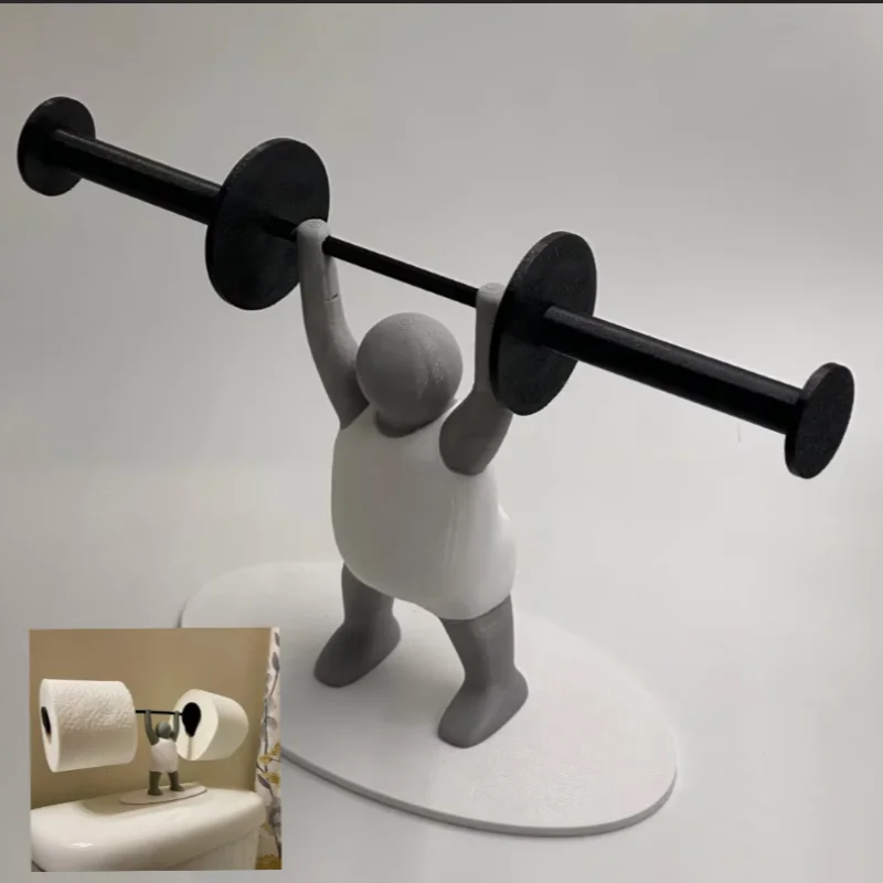 Weightlifter Toilet Paper Holder