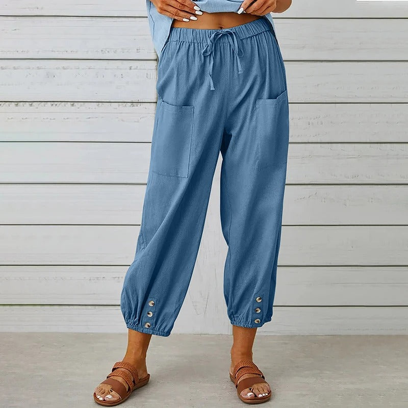 Capri Linen Pants