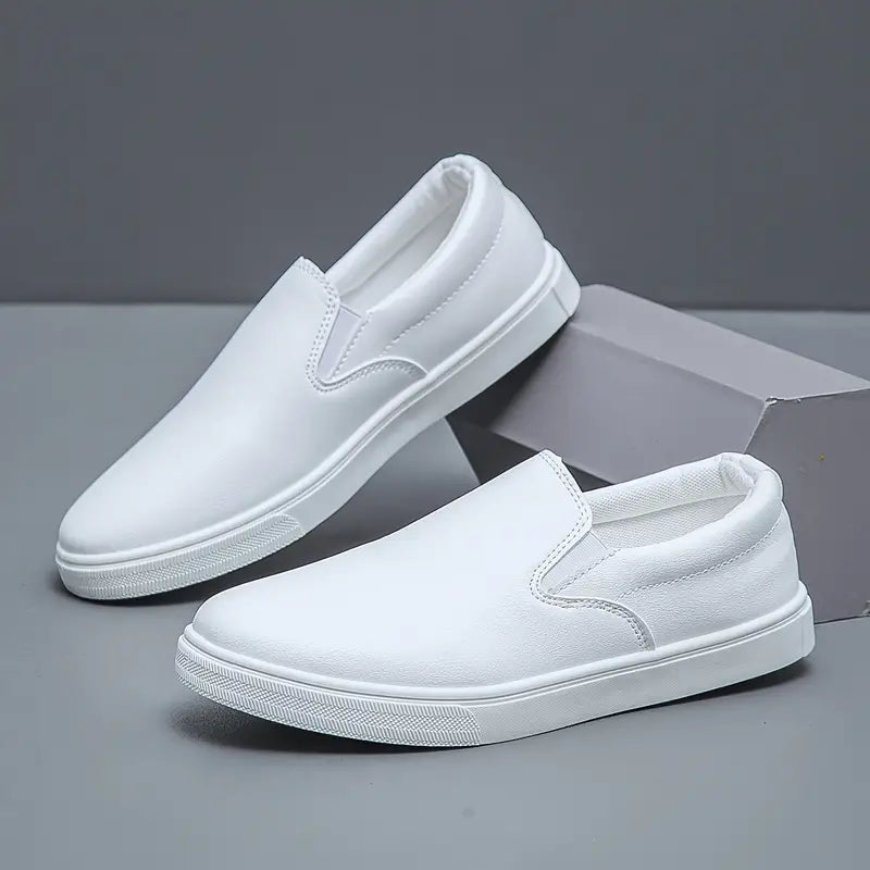 Oxford Leather Slip On Shoes