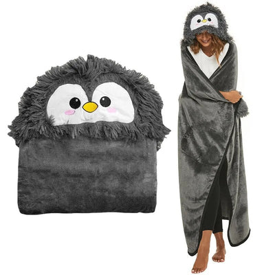 SnuggleBuddy Sherpa Hoodie Blanket