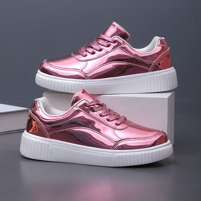 Lustrous Leap Metallic Sneakers