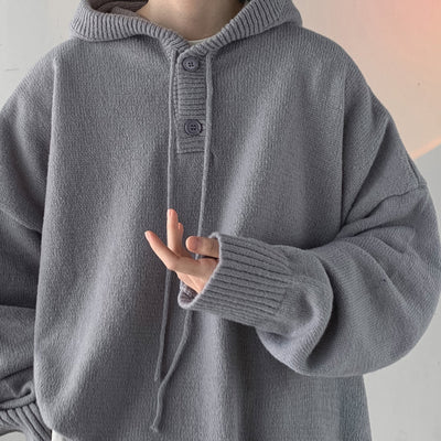 Hype Oversized Knitted Hoodie