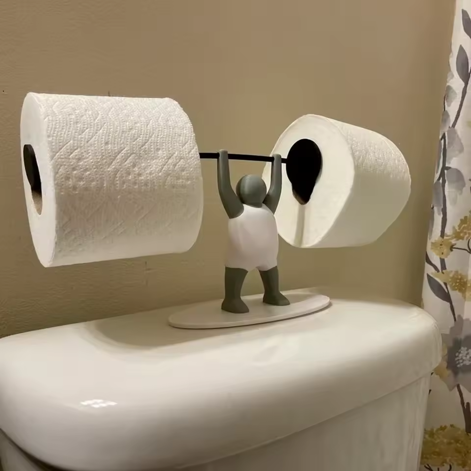 Weightlifter Toilet Paper Holder