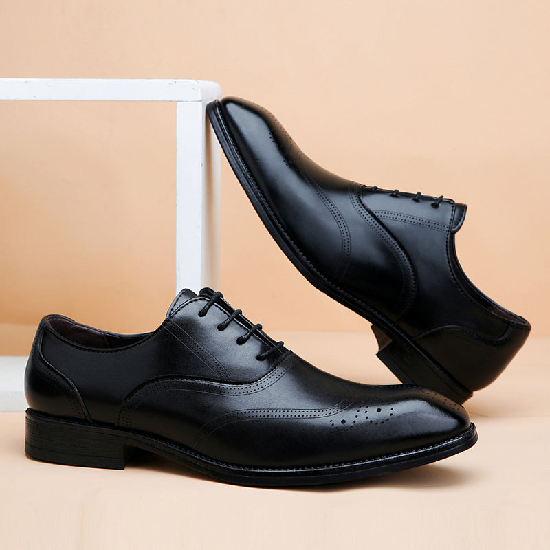 Lucas Leather Brogue Dress Shoes